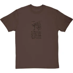 Charles Darwin Tree Of Life Sketch T-Shirt -ThinkWear Collective Sales tree of life tshirt 1 hazelnuttshirt