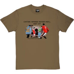 The Pitchside Monitor T-Shirt -ThinkWear Collective Sales trevillion caution tshirt 1 olivetshirt