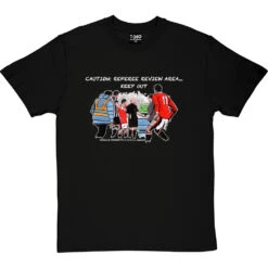 The Pitchside Monitor T-Shirt -ThinkWear Collective Sales trevillion caution tshirt 2 blacktshirt