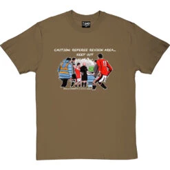 The Pitchside Monitor T-Shirt -ThinkWear Collective Sales trevillion caution tshirt 2 olivetshirt
