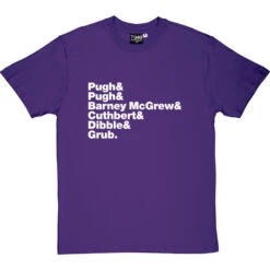Trumpton Line-Up T-Shirt -ThinkWear Collective Sales trumpton line up tshirt 2 purpletshirt