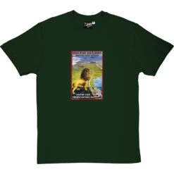Uganda Railway Poster T-Shirt -ThinkWear Collective Sales ugandanrailway bottlegreentshirt