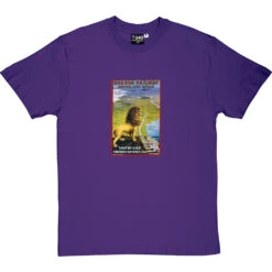 Uganda Railway Poster T-Shirt -ThinkWear Collective Sales ugandanrailway purpletshirt
