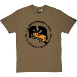 US Waterboarding Team T-Shirt -ThinkWear Collective Sales us waterboarding team tshirt olivetshirt