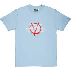 V For Vendetta T-Shirt -ThinkWear Collective Sales v for vendetta tshirt 2 skybluetshirt