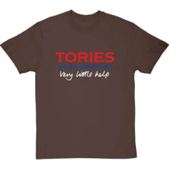Tories: Very Little Help T-Shirt -ThinkWear Collective Sales very little help tshirt 2 hazelnuttshirt