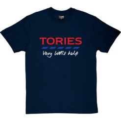Tories: Very Little Help T-Shirt -ThinkWear Collective Sales very little help tshirt 2 navybluetshirt