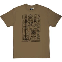 Vostok Diagram T-Shirt -ThinkWear Collective Sales vostok 1 diagram tshirt 1 olivetshirt