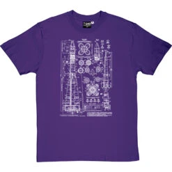 Vostok Diagram T-Shirt -ThinkWear Collective Sales vostok 1 diagram tshirt 2 purpletshirt