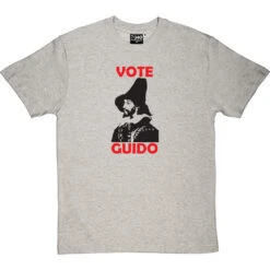Guy Fawkes "Vote Guido" T-Shirt -ThinkWear Collective Sales voteguido lightoxfordtshirt