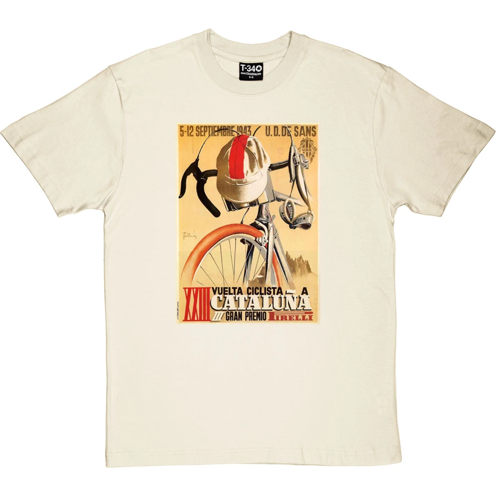 Vuelta Ciclista A Cataluña 1943 T-Shirt 10 Vuelta Ciclista A Cataluña 1943 T-Shirt - Image 10
