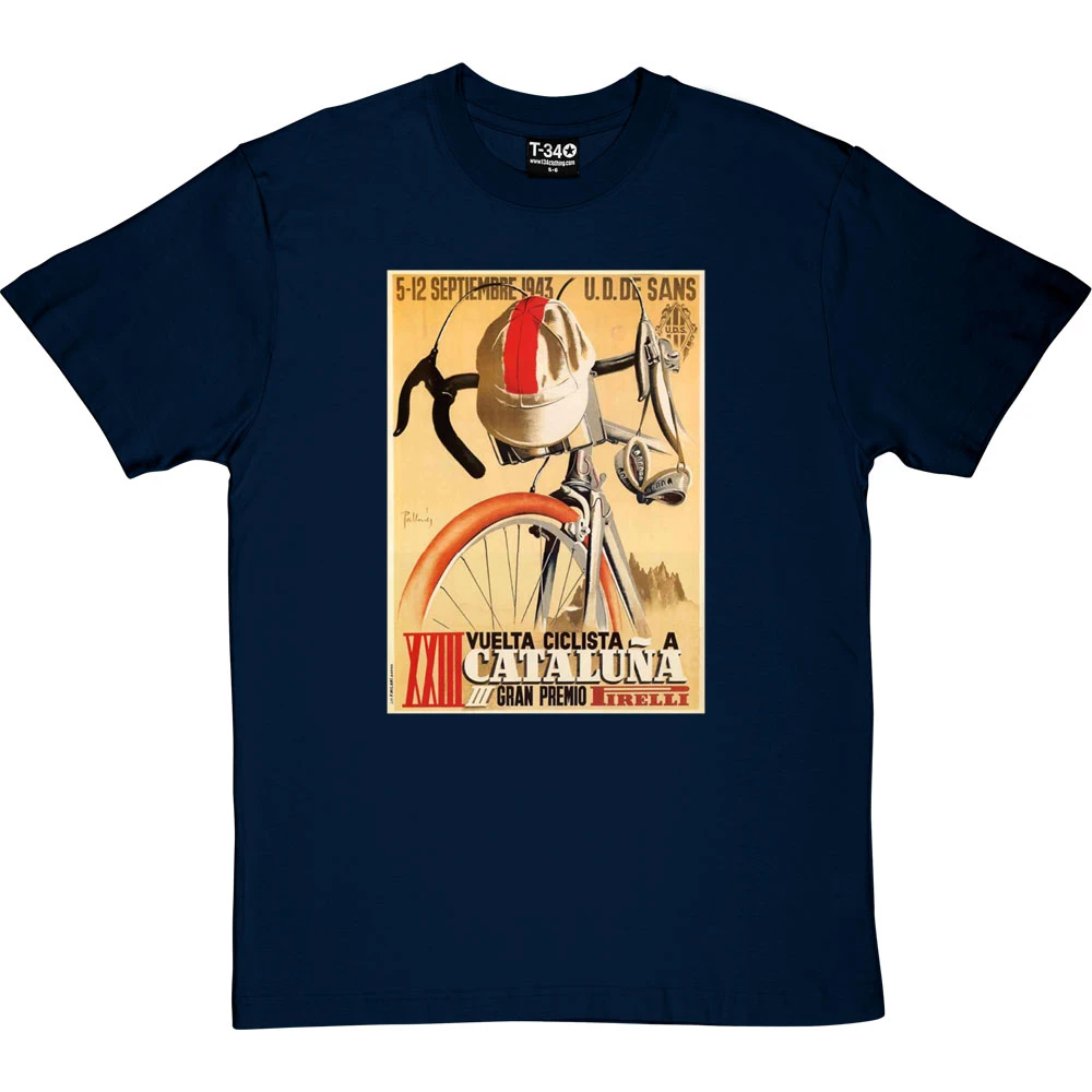 Vuelta Ciclista A Cataluña 1943 T-Shirt 8 Vuelta Ciclista A Cataluña 1943 T-Shirt - Image 8