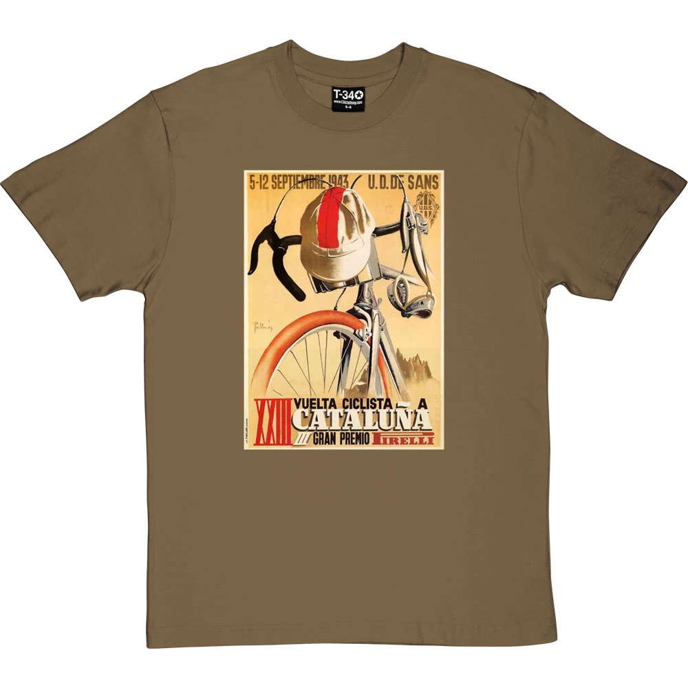 Vuelta Ciclista A Cataluña 1943 T-Shirt 11 Vuelta Ciclista A Cataluña 1943 T-Shirt - Image 11