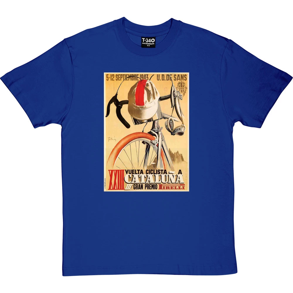 Vuelta Ciclista A Cataluña 1943 T-Shirt 5 Vuelta Ciclista A Cataluña 1943 T-Shirt - Image 5