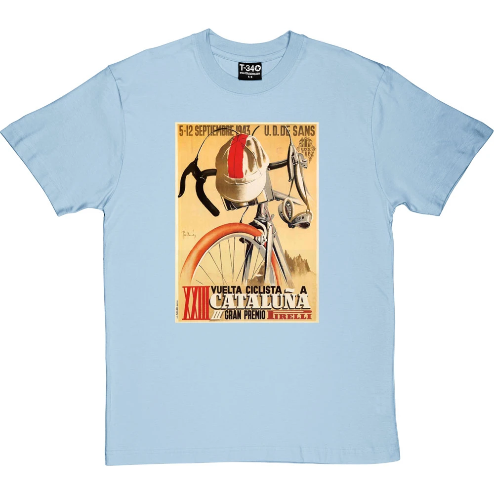 Vuelta Ciclista A Cataluña 1943 T-Shirt 4 Vuelta Ciclista A Cataluña 1943 T-Shirt - Image 4