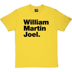 William Martin Joel T-Shirt -ThinkWear Collective Sales william martin joel tshirt 1 yellowtshirt