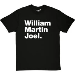William Martin Joel T-Shirt -ThinkWear Collective Sales william martin joel tshirt 2 blacktshirt