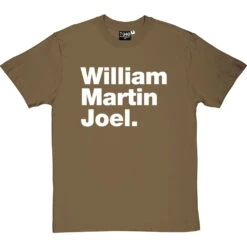 William Martin Joel T-Shirt -ThinkWear Collective Sales william martin joel tshirt 2 olivetshirt