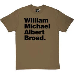 William Michael Albert Broad T-Shirt -ThinkWear Collective Sales william michael albert broad tshirt 1 olivetshirt