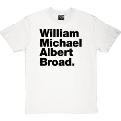 William Michael Albert Broad T-Shirt -ThinkWear Collective Sales william michael albert broad tshirt 1 whitetshirt