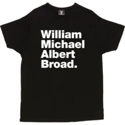 William Michael Albert Broad T-Shirt -ThinkWear Collective Sales william michael albert broad tshirt 2 black mens v neck tshirt