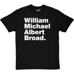 William Michael Albert Broad T-Shirt -ThinkWear Collective Sales william michael albert broad tshirt 2 blacktshirt