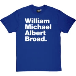 William Michael Albert Broad T-Shirt -ThinkWear Collective Sales william michael albert broad tshirt 2 royalbluetshirt