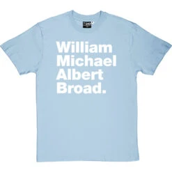 William Michael Albert Broad T-Shirt -ThinkWear Collective Sales william michael albert broad tshirt 2 skybluetshirt