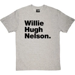 Willie Hugh Nelson T-Shirt -ThinkWear Collective Sales willie hugh nelson tshirt 1 lightoxfordtshirt