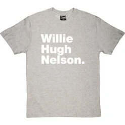 Willie Hugh Nelson T-Shirt -ThinkWear Collective Sales willie hugh nelson tshirt 2 lightoxfordtshirt