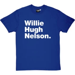 Willie Hugh Nelson T-Shirt -ThinkWear Collective Sales willie hugh nelson tshirt 2 royalbluetshirt