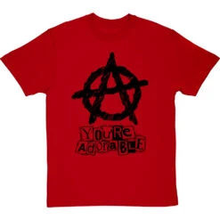 You're Adorable (Anarchy) T-Shirt -ThinkWear Collective Sales youre adorable tshirt 1 redtshirt