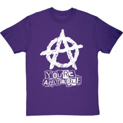 You're Adorable (Anarchy) T-Shirt -ThinkWear Collective Sales youre adorable tshirt 2 purpletshirt